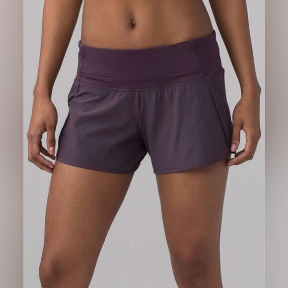 Lululemon Run Times Short black currant size 4 - Picture 2 of 14